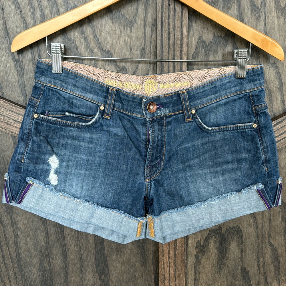 NWOT 💜 Rich & Skinny Designer Denim Shorts